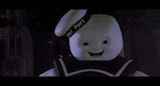 猜电影 《捉鬼敢死队1》播放到最后,有一个超级棉花糖巨人登场.